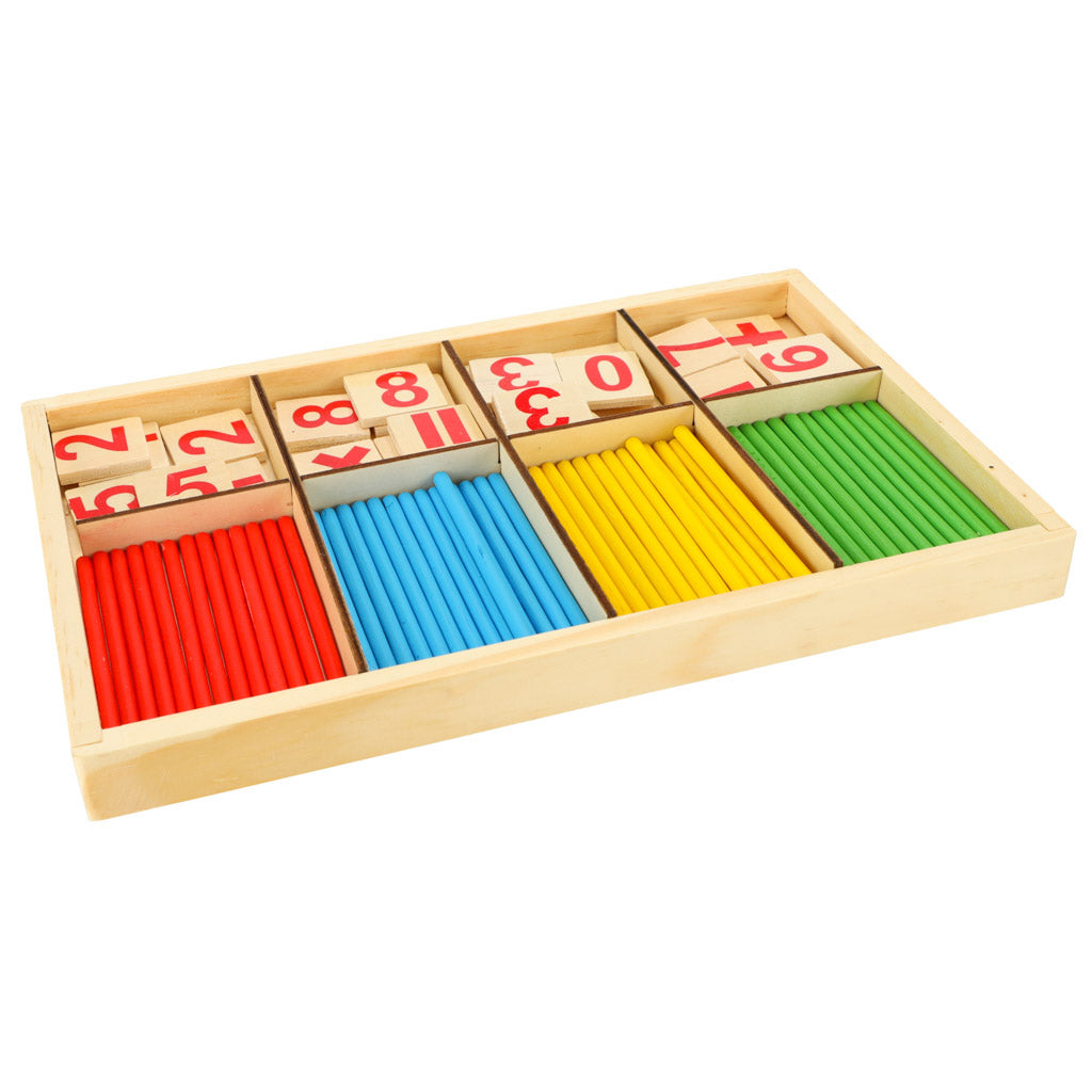 Montessori pálcikás matematikai fejlesztő játék