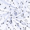 MTT Textil takaró - Fehér alapon fekete csillagképek