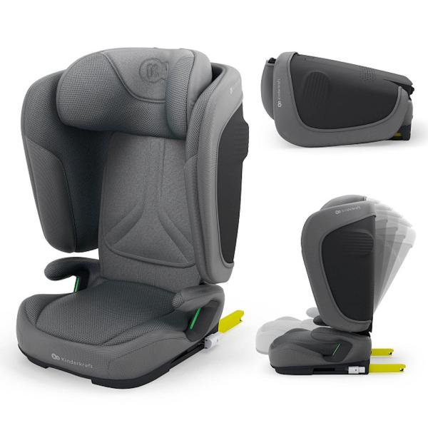 Kinderkraft gyerekülés Unity 2 i-Size Isofix 100-150cm szürke