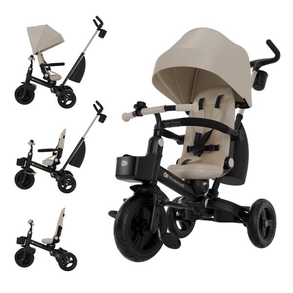 Kinderkraft tricikli 6in1 AVEO 2 PLUS  bézs