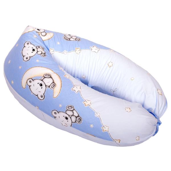 DOMBABY terhességi és szoptatós párna 30x120 cm KÉK CSILLAGOS