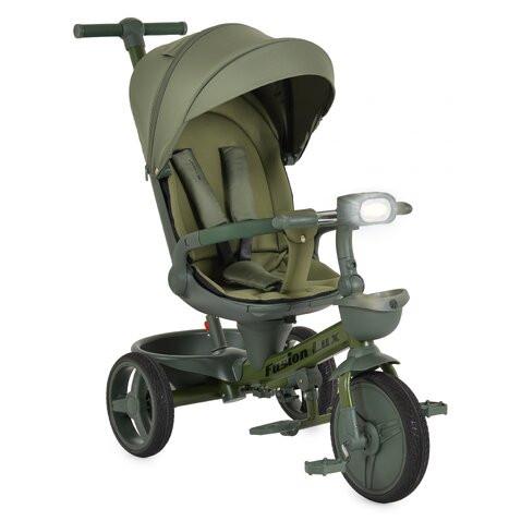 FUSION LUX tricikli szülőkaros, forgatható ZÖLD