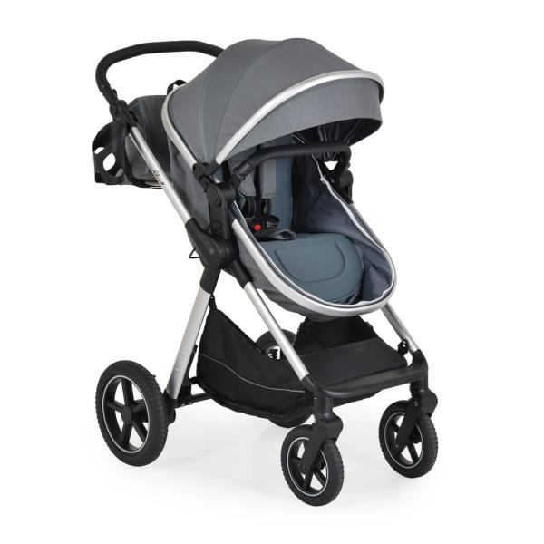 ALINA 2IN1 babakocsi SZETT átalakítható babakocsi+autós hordozó TITANIUM SZÜRKE