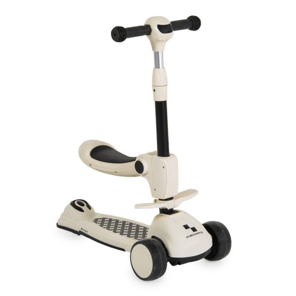 Byox Checkmate átalakítható ráülős roller, fekete-fehér