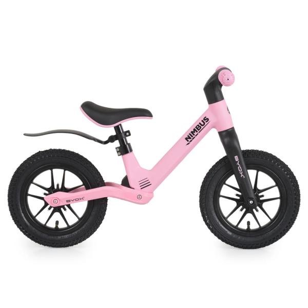 Byox Nimbus 12” futóbicikli világító kerekekkel, rózsaszín
