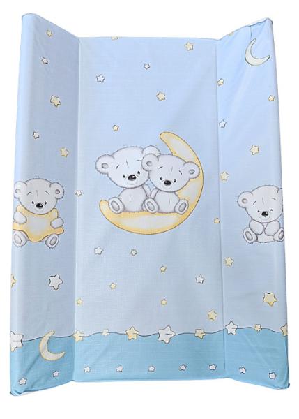 DOMBABY Pelenkázó lap kemény  M70x50 cm Macis KÉK