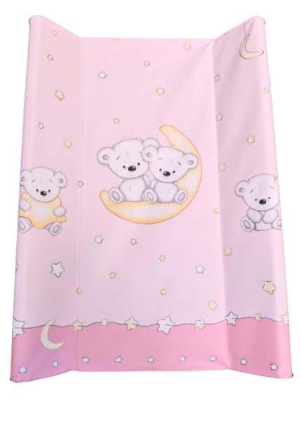 DOMBABY Pelenkázó lap kemény  M70x50 cm Macis PINK