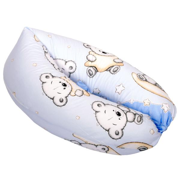 DOMBABY terhességi és szoptatós párna 30x120 cm MACIS KÉK