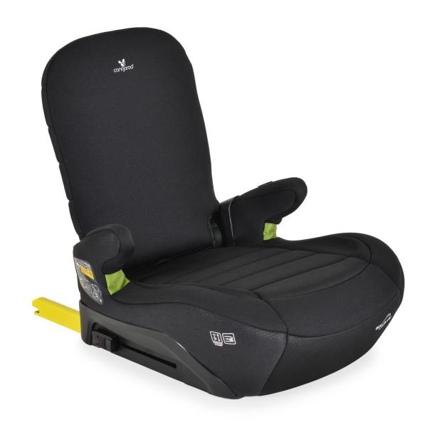 GALAXY ülésmagasító háttámlával 125-150cm, ISOFIX FEKETE