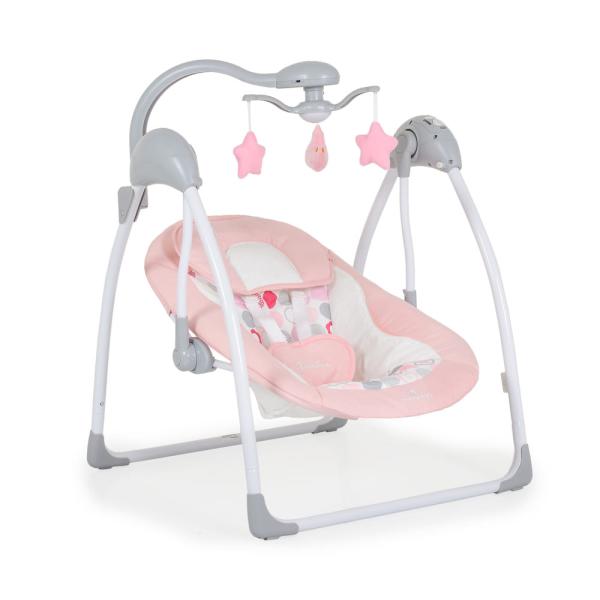 JESSICA elektromos hinta klasszikus, előre, hátra hintáztató PINK
