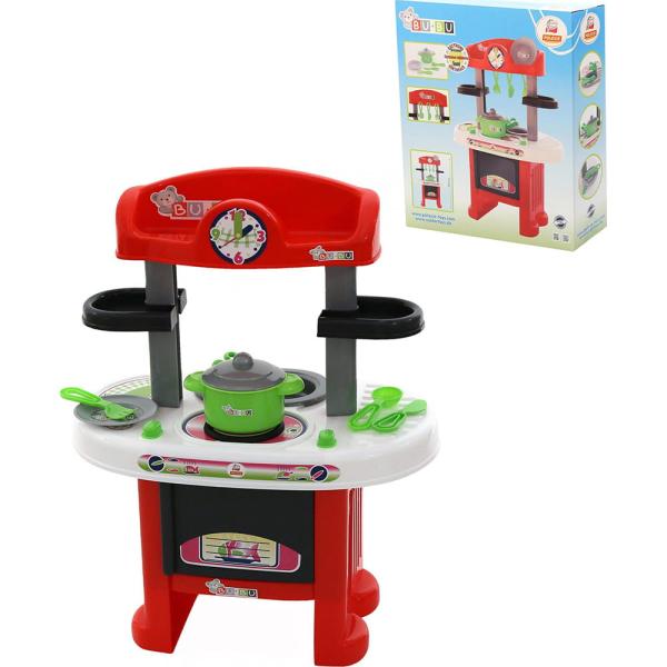 Polesie Toys  Bu-bu konyha hanggal, 58cm, PIROS