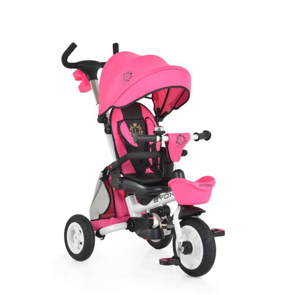 BYOX Flexy lux tricikli szülőkaros pink