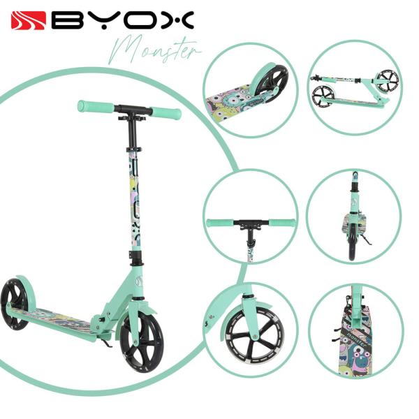 Byox Monster roller, zöld
