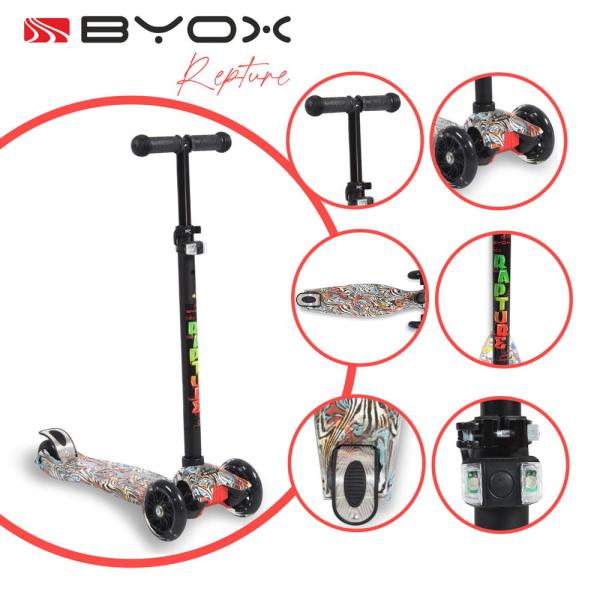 BYOX Rapture roller elöl dupla kerekes türkiz
