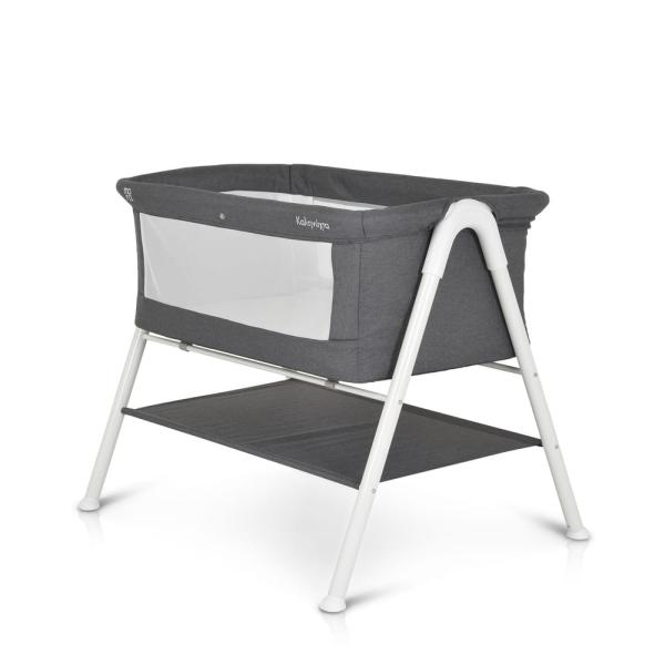 MONI Kalinihta újszülött babaágy önálló, 11 kg, 1 szint fehér láb grafit