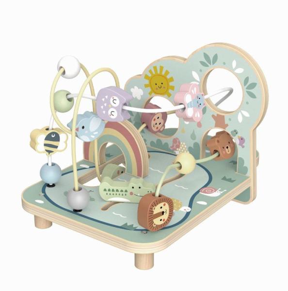 Tooky Toy fa fűzőjáték gyerekeknek - erdei állatokkal