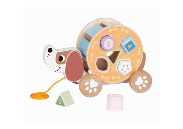 Tooky Toy fa húzható kutya formaberakó