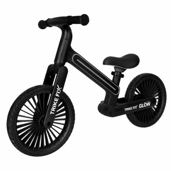 Trike Fix Glow futóbicikli LED világítással, fekete