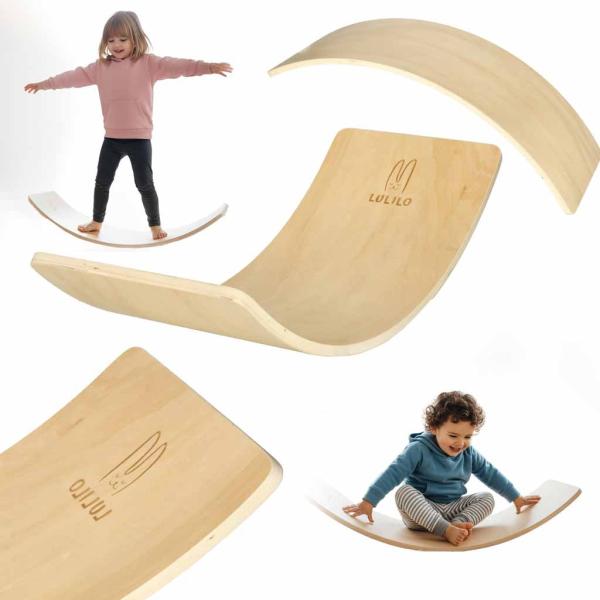Fa montessori egyensúlyozó deszka/palló - LULILO
