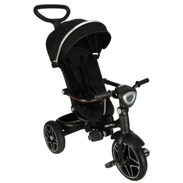 TRIKE FIX Elite 2in1 gyerek tricikli napellenzővel (fekete)