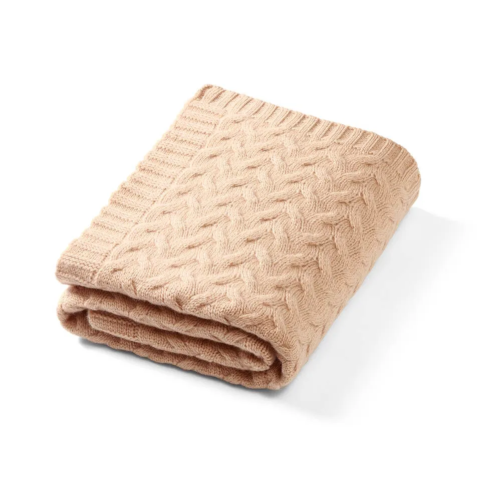 BabyOno babatakaró merino gyapjú kötött 75x100cm sötét bézs