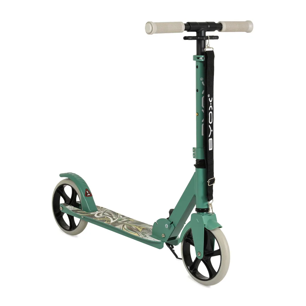 Byox Flurry nagy 2 kerekű roller 100 kg-ig, sötét zöld