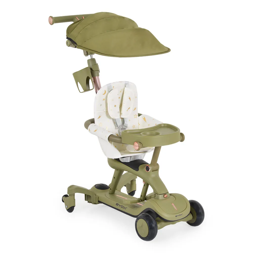 CORNET 6IN1 multifunkciós tricikli átalakítható rollerré ZÖLD