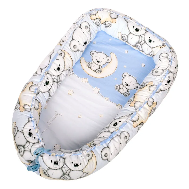 DOMBABY Babafészek 50x75cm MACIS KÉK