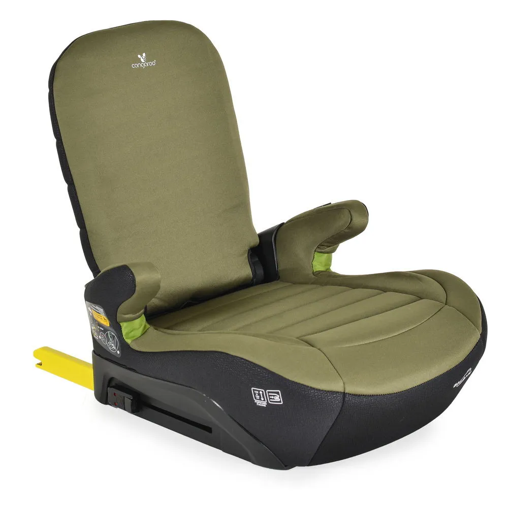 GALAXY ülésmagasító háttámlával 125-150cm, ISOFIX ZÖLD