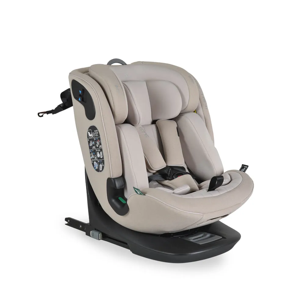 GTS prémium autós ülés 40-150cm SPS, 360fokban forgatható BÉZS