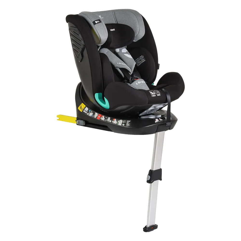 i-PROTECT autós ülés 40-150cm támasztólábbal 360 forgatható STEEL/SZÜRKE