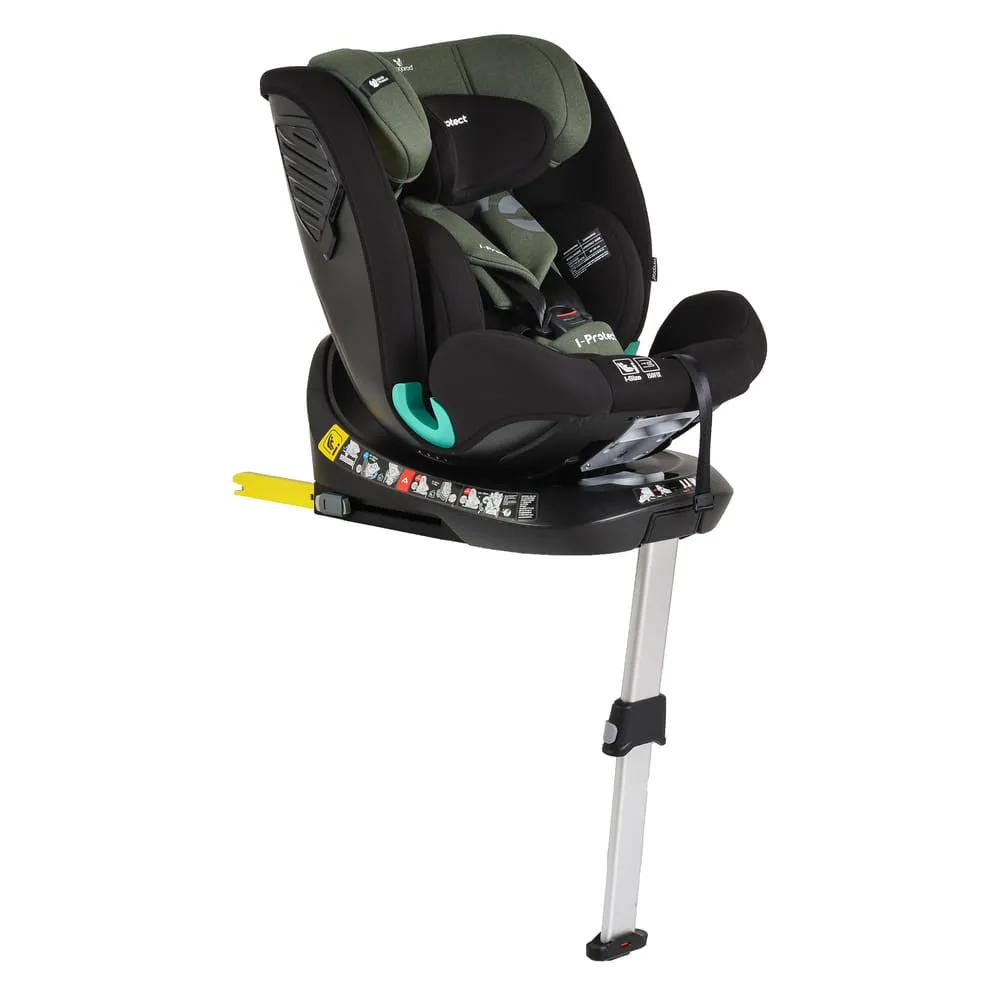 i-PROTECT autós ülés 40-150cm támasztólábbal 360 forgatható ZÖLD