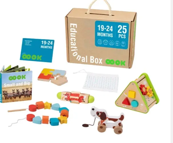 Montessori fejlesztő box, játékdoboz 19-24 hó