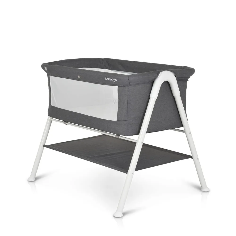 MONI Kalinihta újszülött babaágy önálló, 11 kg, 1 szint fehér láb grafit