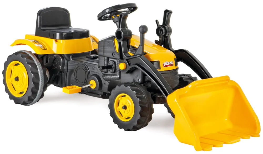 Pilsan traktor homlokrakodós, fekete-sárga